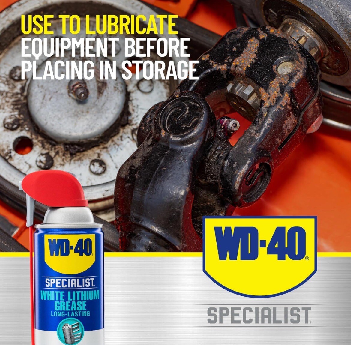 6 Pack WD-40 White Lithium Grease Spray W SMART STRAW SPRAYS 2 WAYS 10 OZ Cans