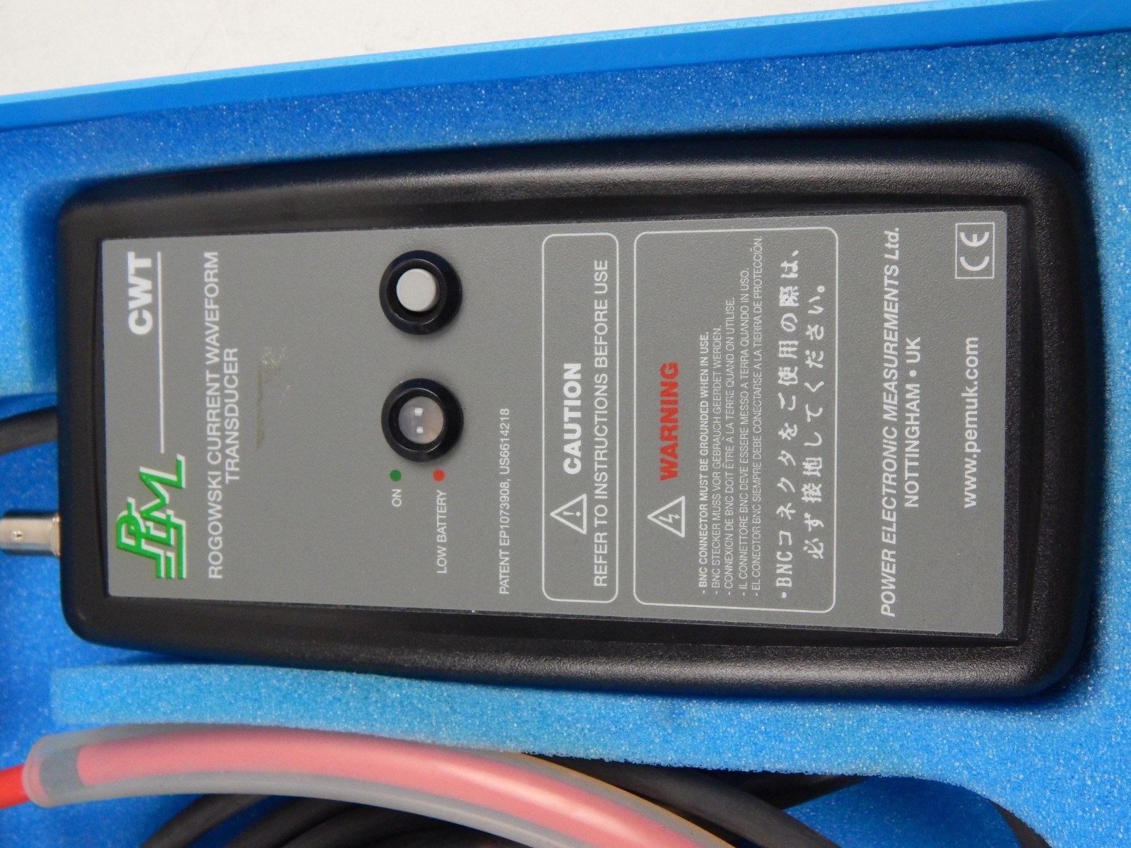 PEM CWT 60B Rogowski Current Waveform Transducer 0.5mV/A 10kV Peak 12.0kA J