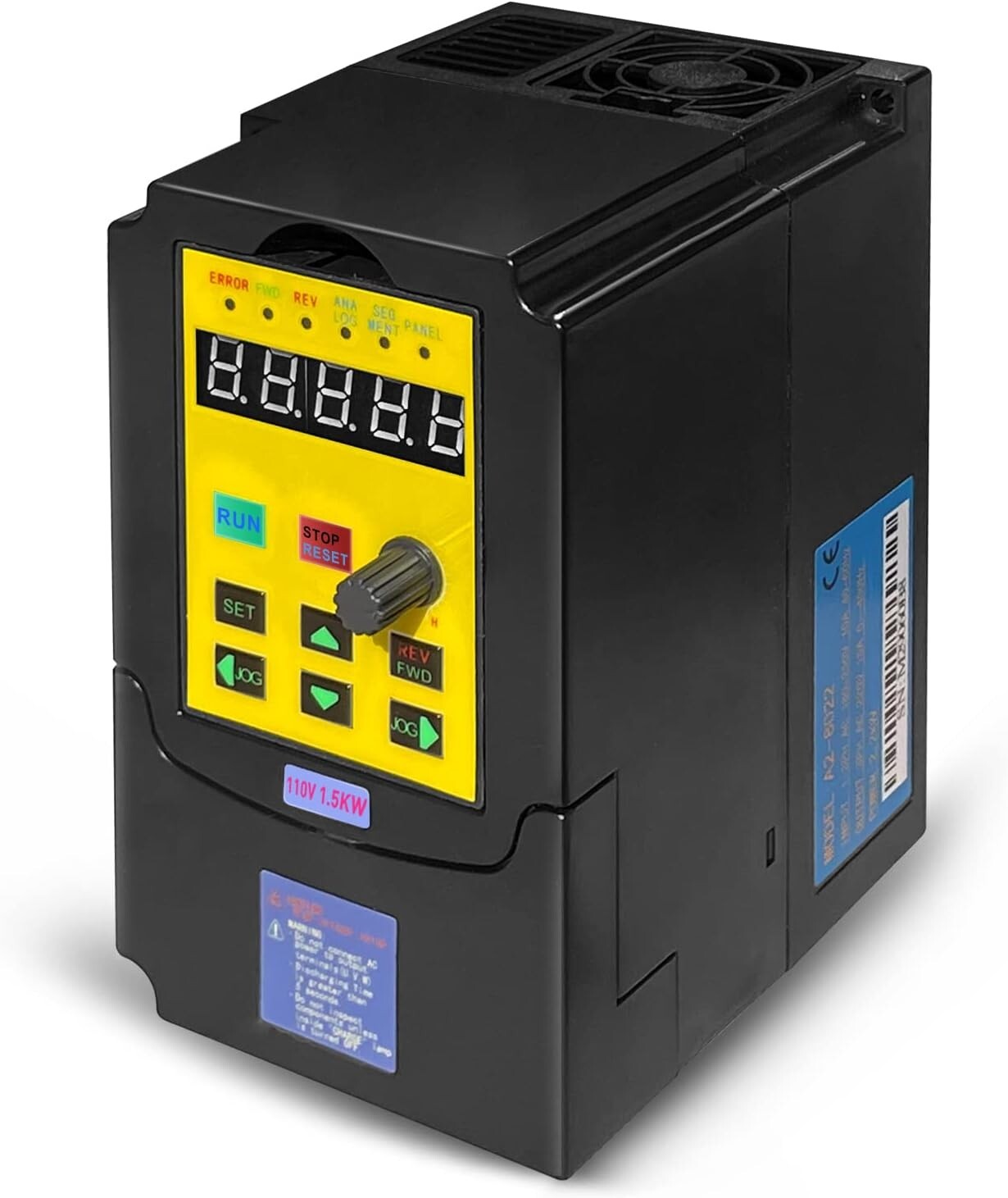 VFD 1.5KW 2HP 110V 1 Phase Input 3 Phase 0-400HZ Output 20A