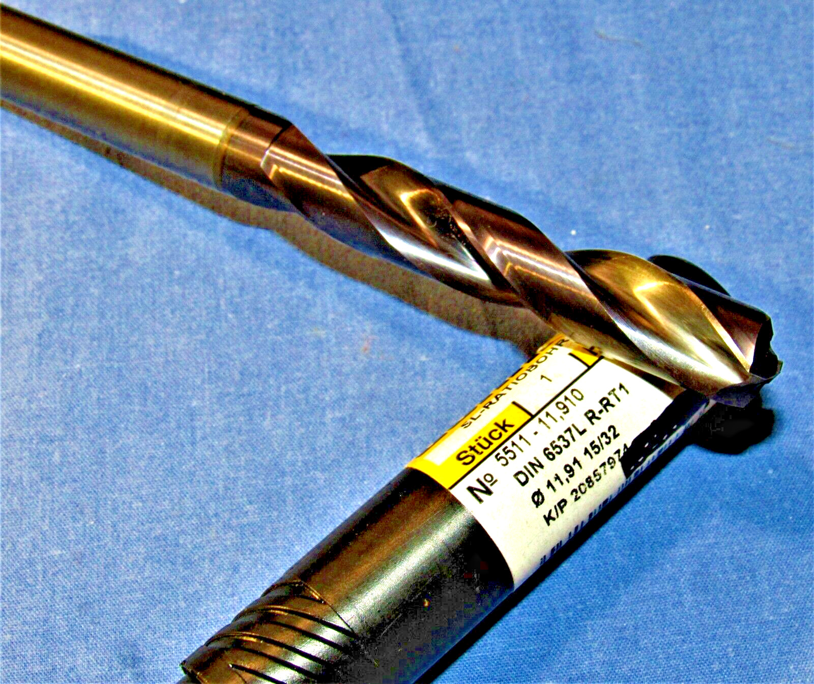GUHRING Jobber Length Drill Bit: 15/32″ Dia, 140 °, Solid Carbide