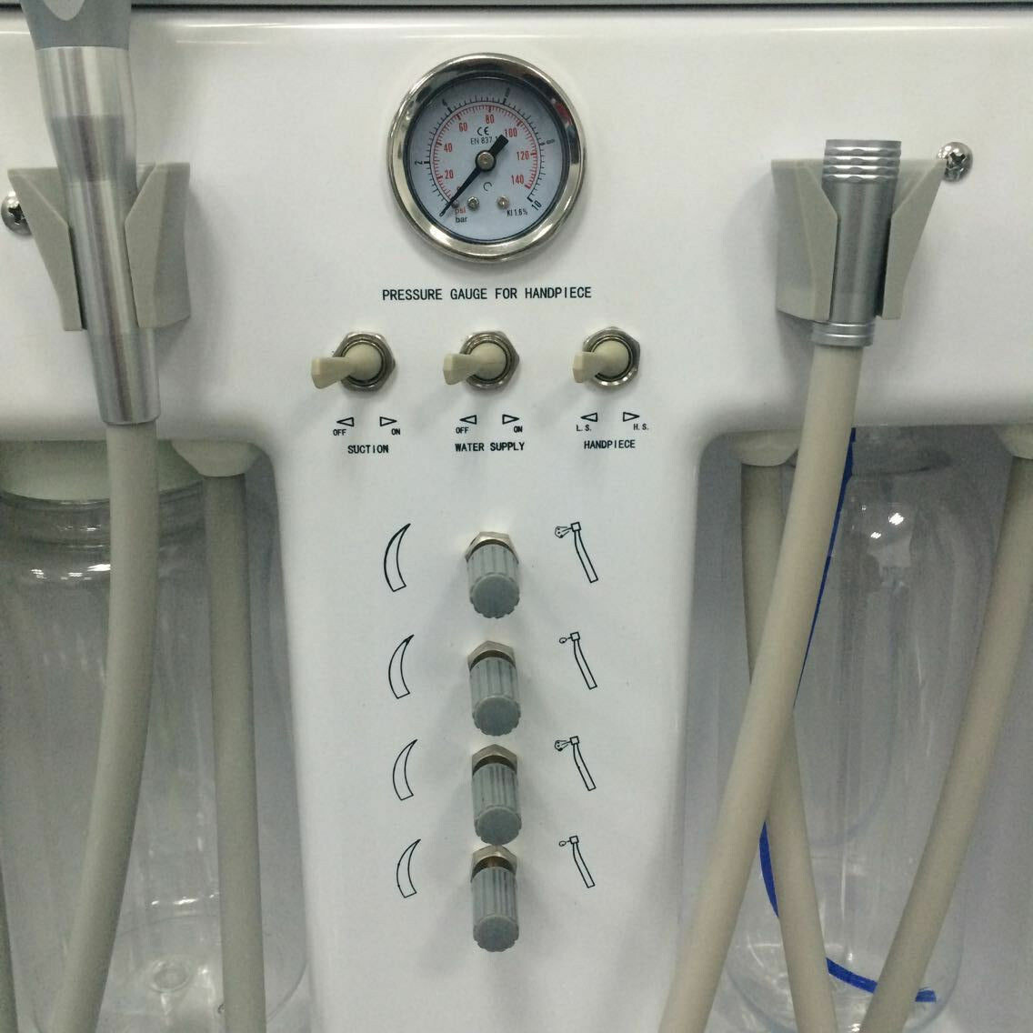 Greeloy GU-P206S Portable Dental Unit with Air Compressor Curing Light Scaler US