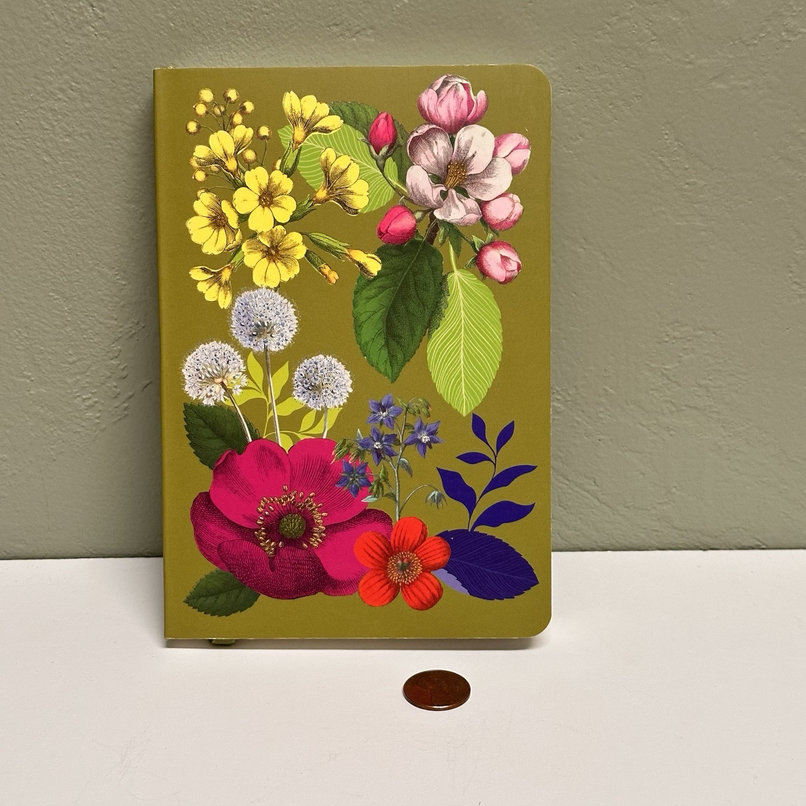 Punch Studio Floral Flower Blossoms 200pgs 4.5×6.5» Softcover Notebook NEW