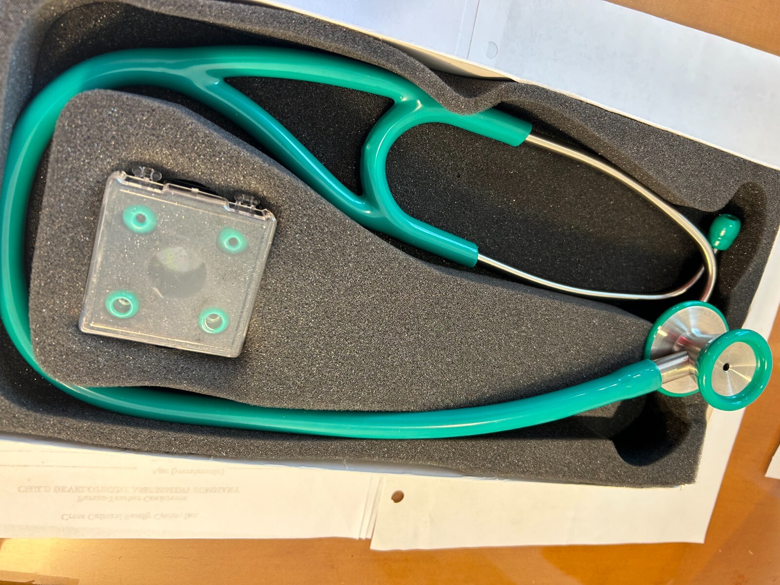 GREEN CARDIOLOGY STETHOSCOPE DIAPHRAGM PROFESSIONAL DOUBLE HEAD 