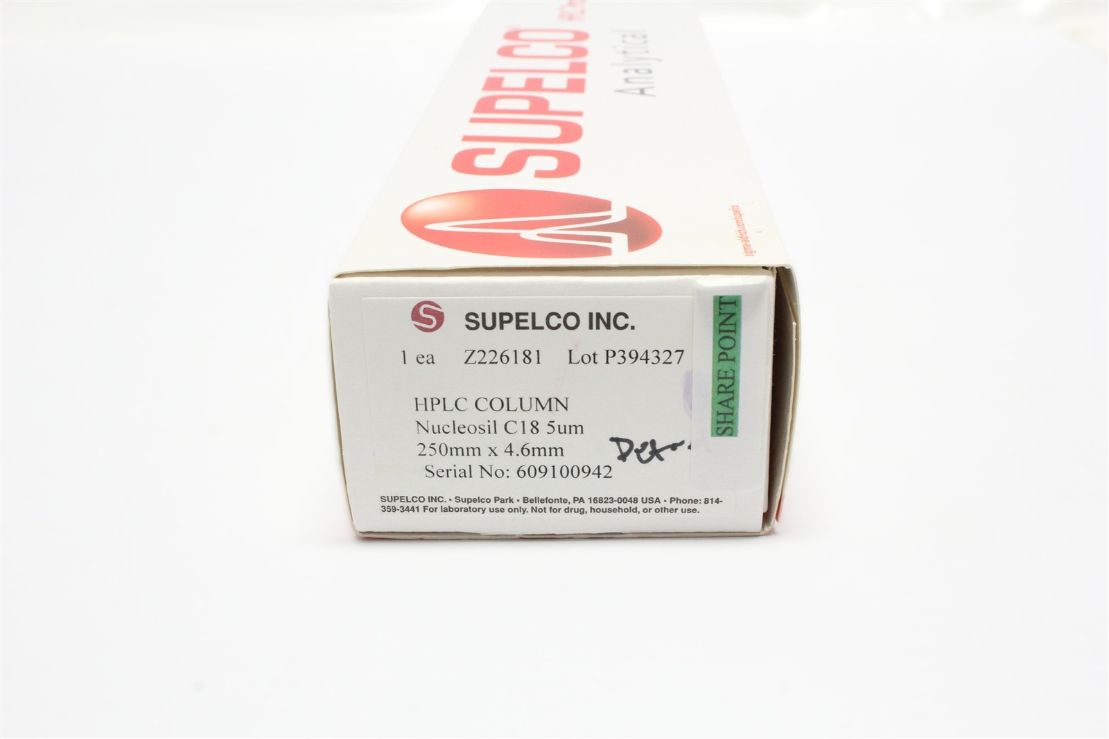 NEW Supelco Nucleosil 5um C18 LC Column 250×4.6mm Z226181