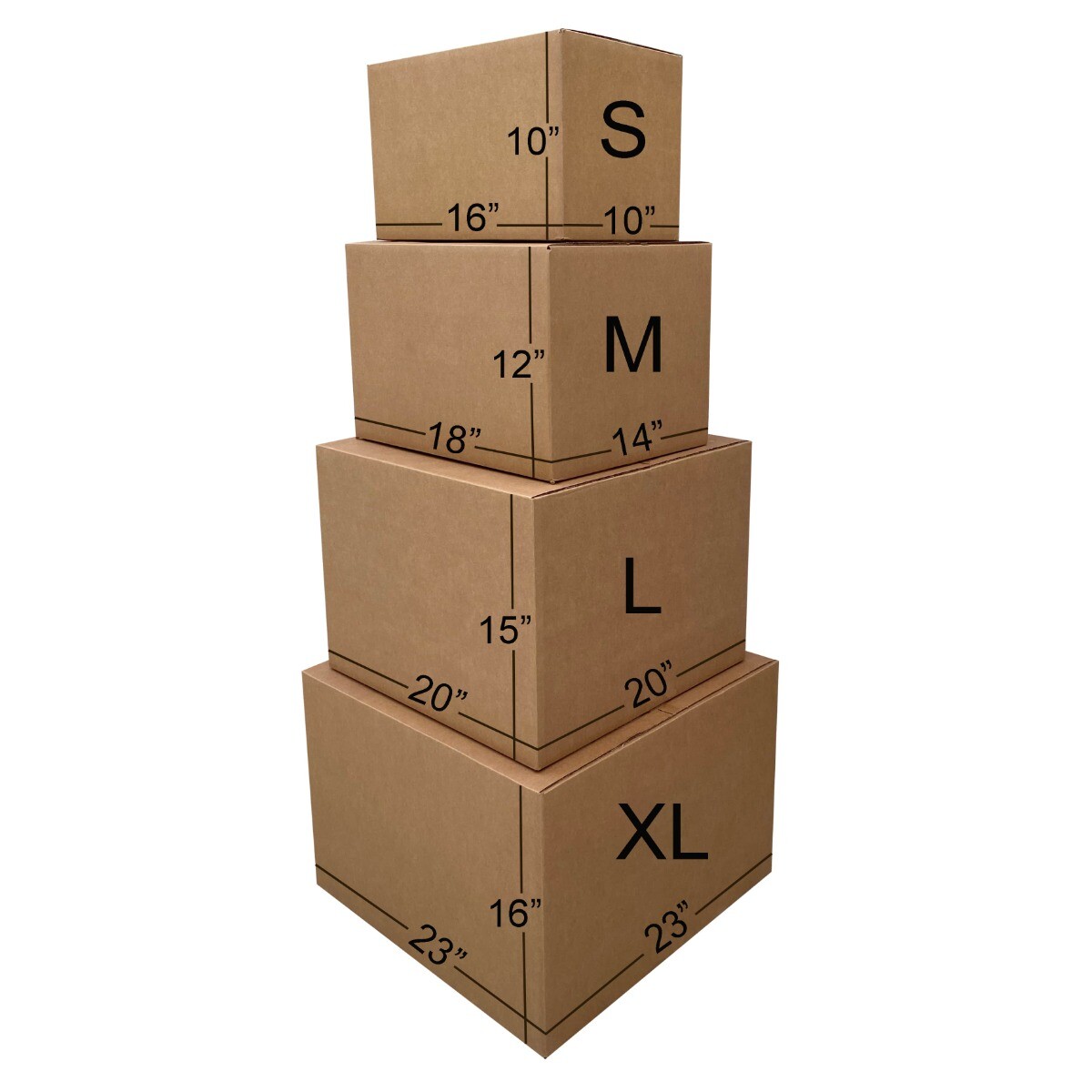 UBMOVE 10 Room Basic Kit 128 Moving Boxes and Packing Materials