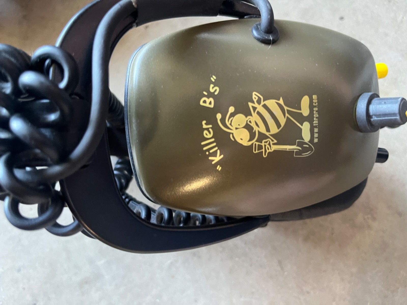 “Killer B’s” metal detector headphone headset