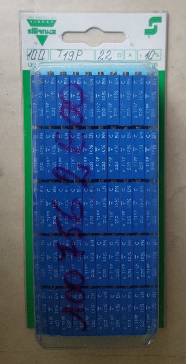 100 PCS OF SFERNICE T19P 22OHM A 10% (U6.1B4)
