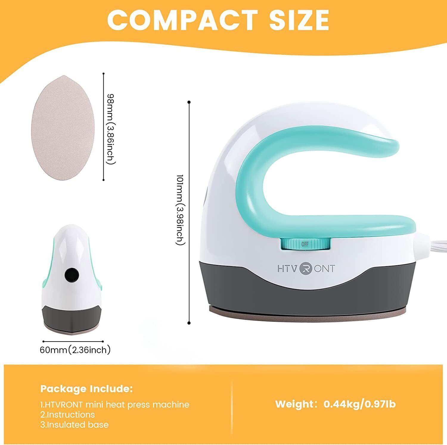 Mini Heat Press Machine,Small Heat Press Portable Iron Press Machine for T Shirt