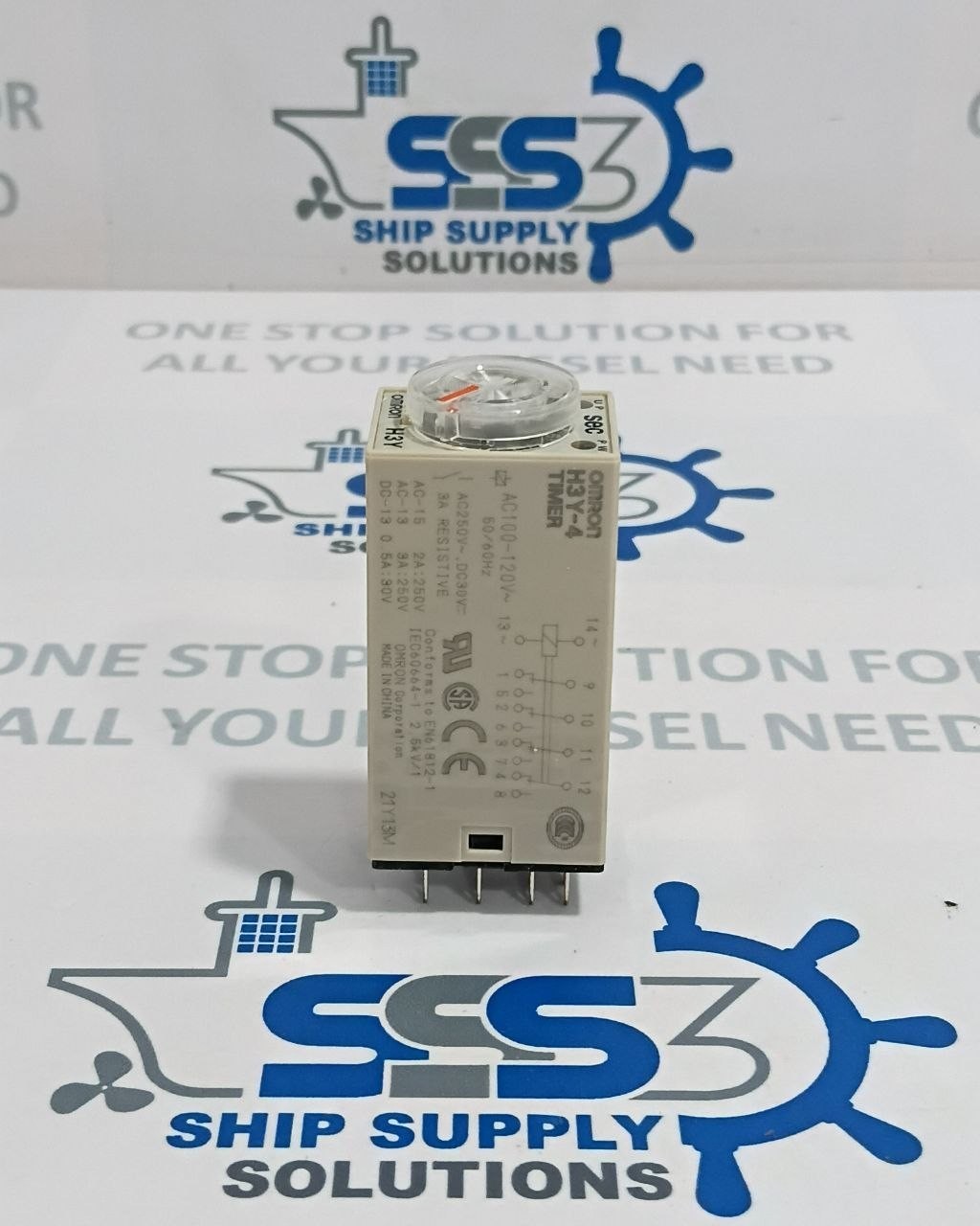 Omron H3Y-4 Timer Relay Timing 0-10sec AC100-120V 50/60Hz