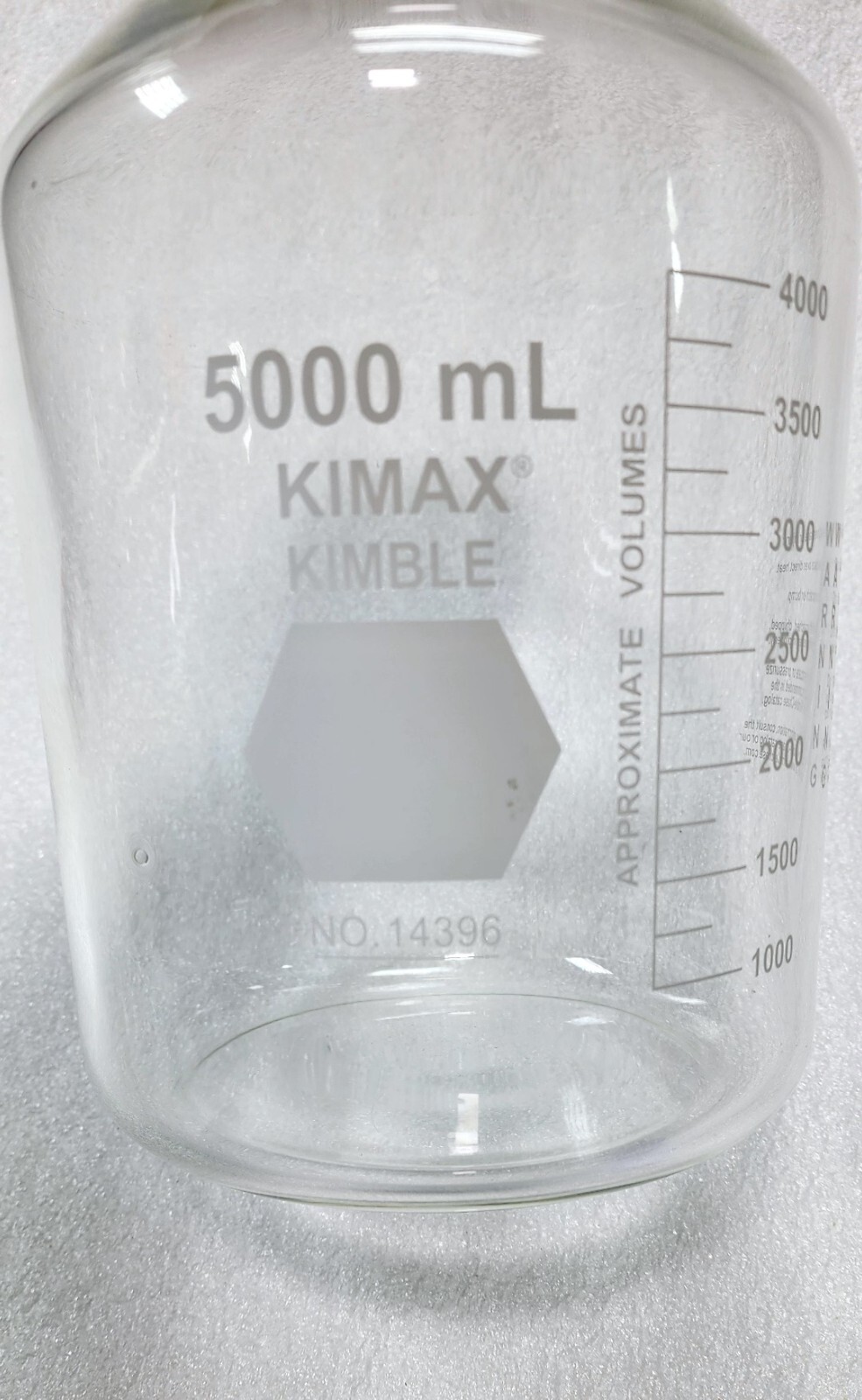 KIMBLE KIMAX 14395-5000 Glass Media Storage Bottle with Cap, GL 45