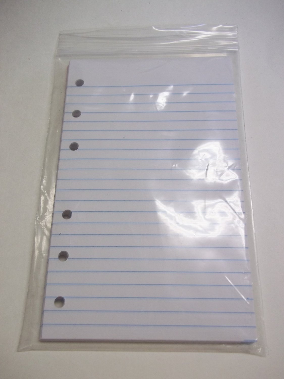 356ruled filler paper 3 1/2 x 6 inch for little 6 ring binder 100 sheets custom