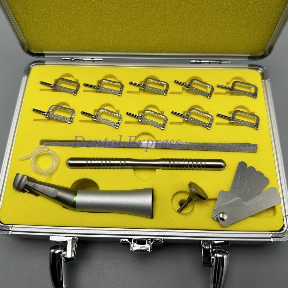 Dental Orthodontic Interproximal Enamel Reduction Strip Handle Kit IPR System