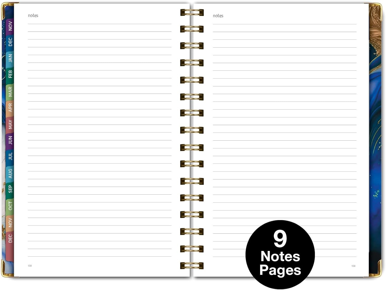HARDCOVER 2026 Planner, 5.5″x8″: 14 Months (November 2025 – December 2026), Dail