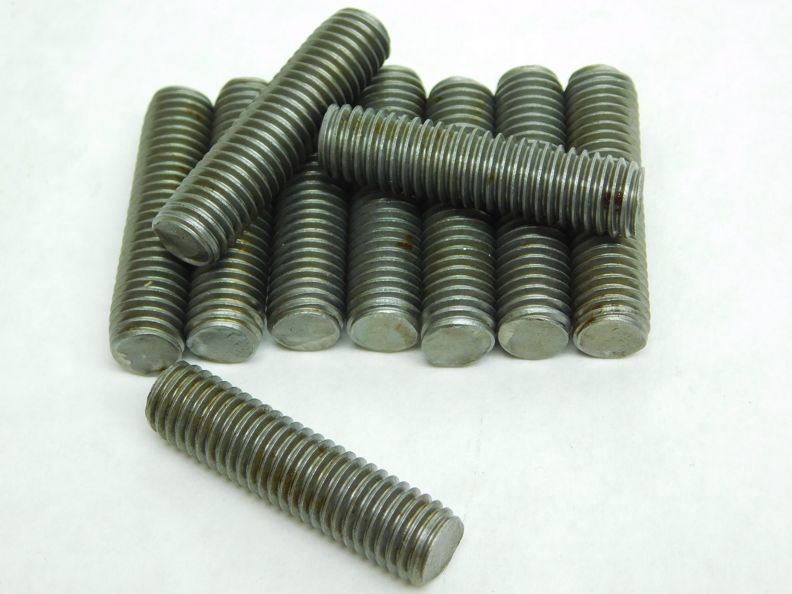 10 Pcs! Plain Steel M10 1.5 x 40mm Full Right Thread Threaded Rod Screws Bolt NH