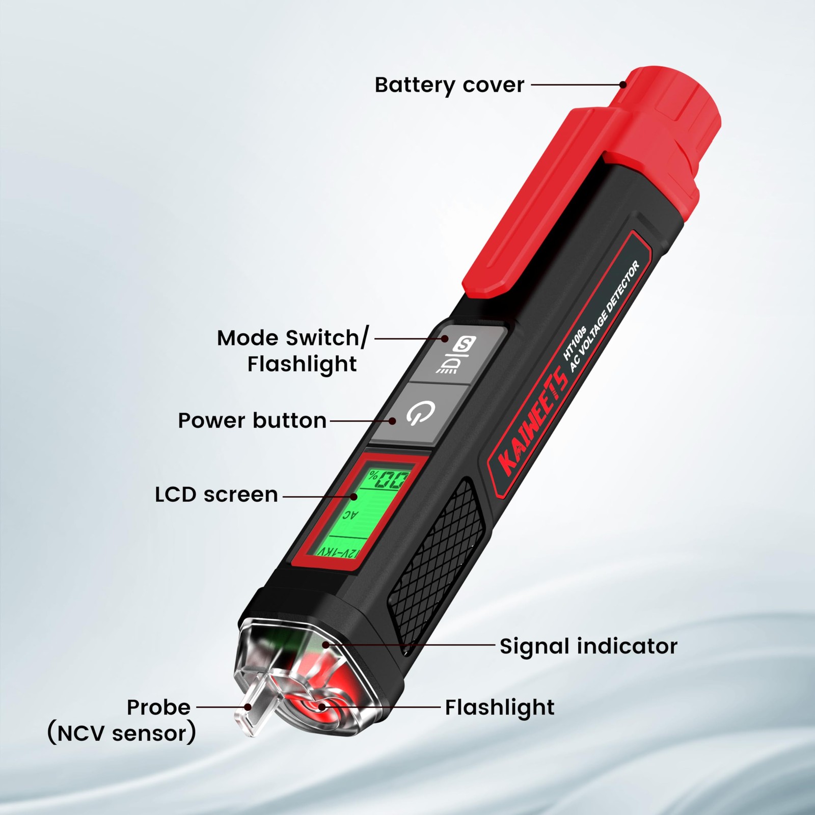 Voltage Tester/NonContact Voltage Tester with Signal Percentage, Dual Range A…