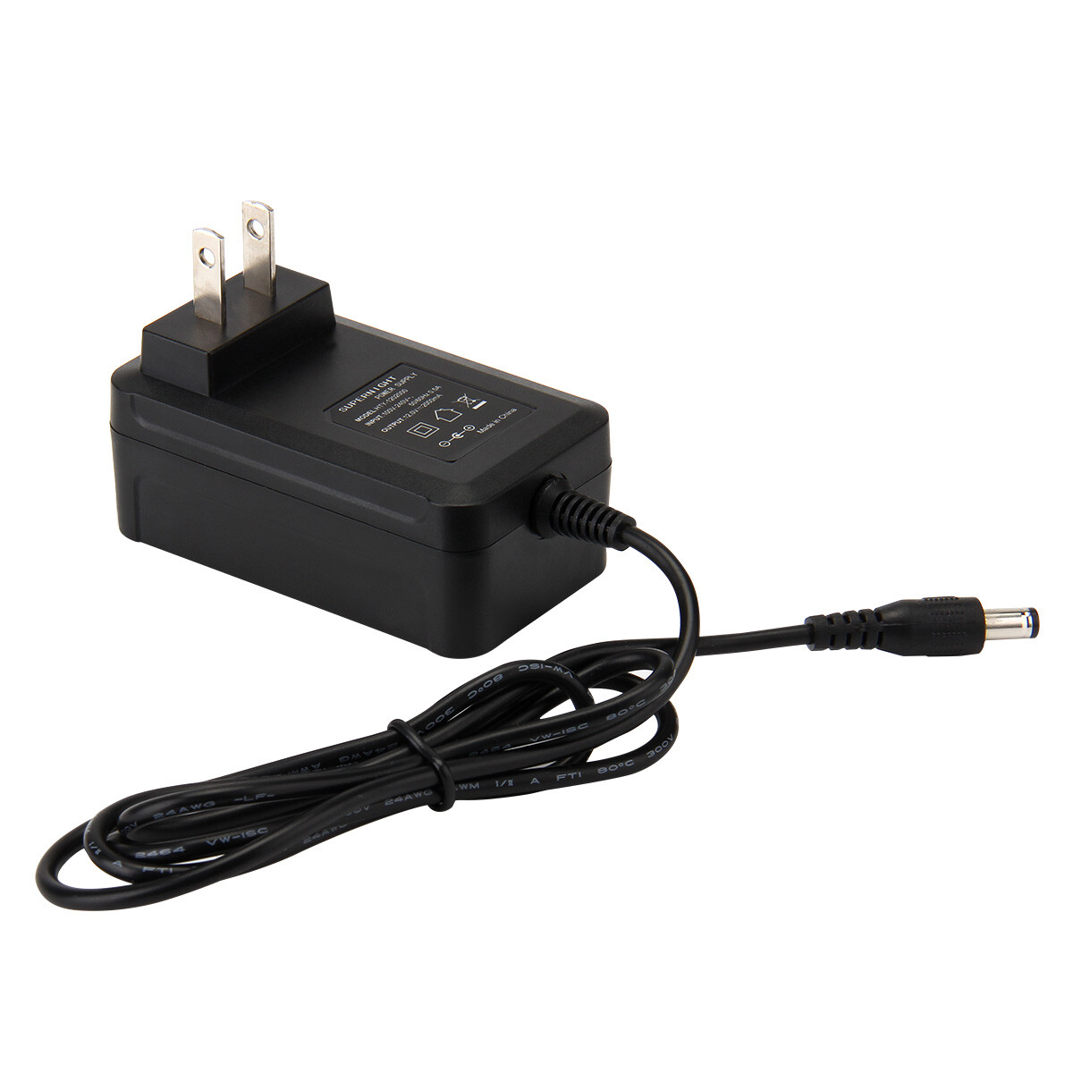 AC 110-220V to DC 12V 2A 24W Power Supply Adapter Transformer Jack 5.5mm X 2.1mm