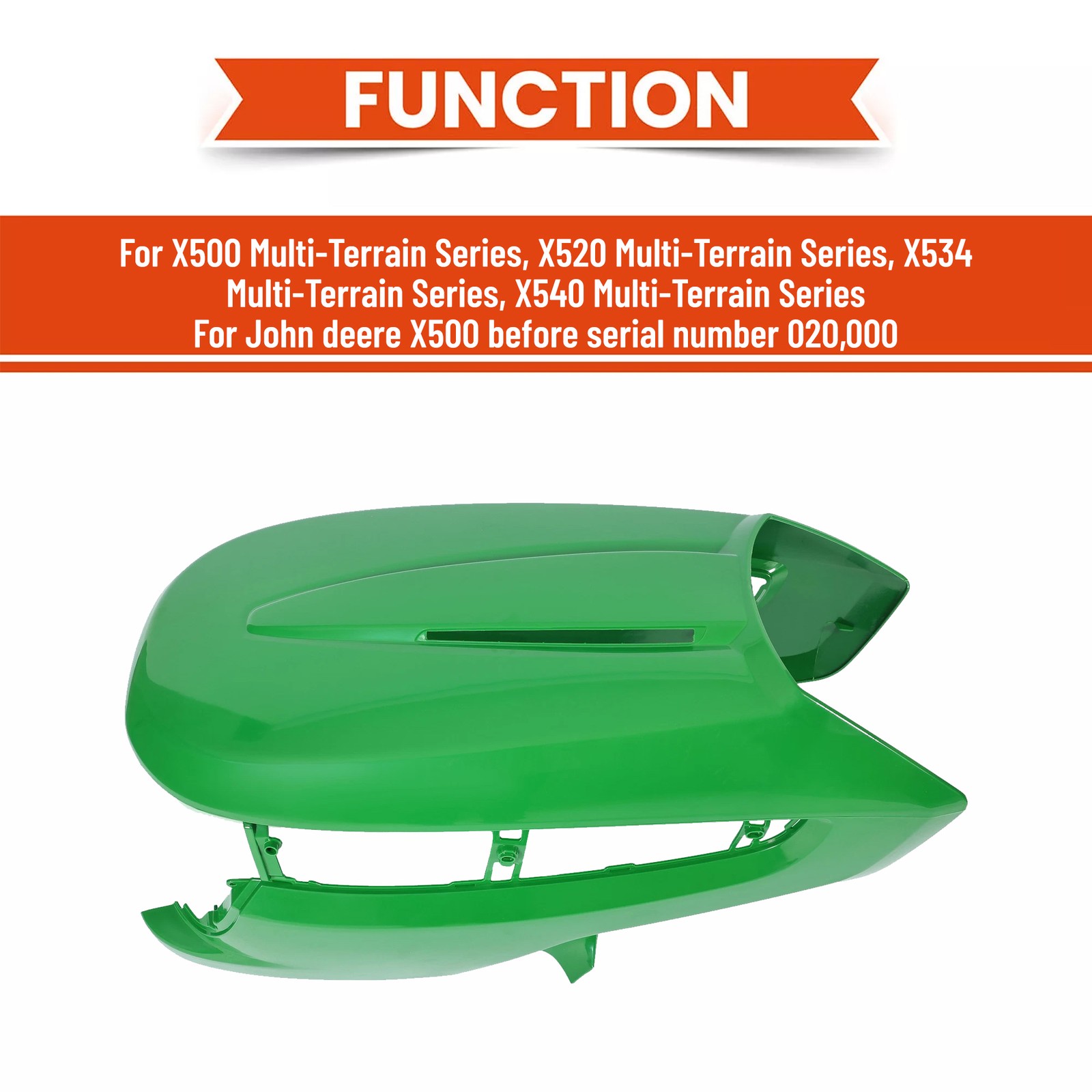 #M152326 For John Deere Tractors X500 X520 X534 X540 Lawn Mower Front Hood