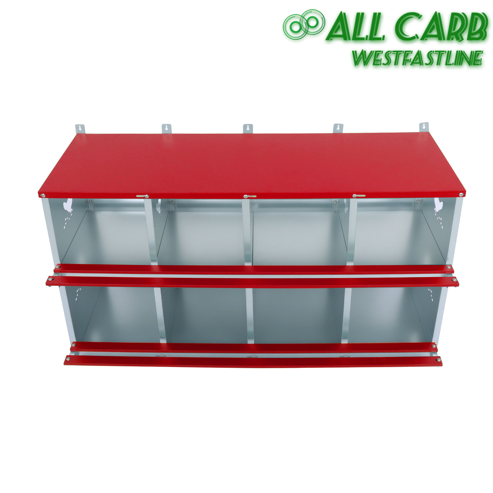 Chicken Nesting Boxes 8 Hole Metal Poultry Nest Box Wall Mount For Hens