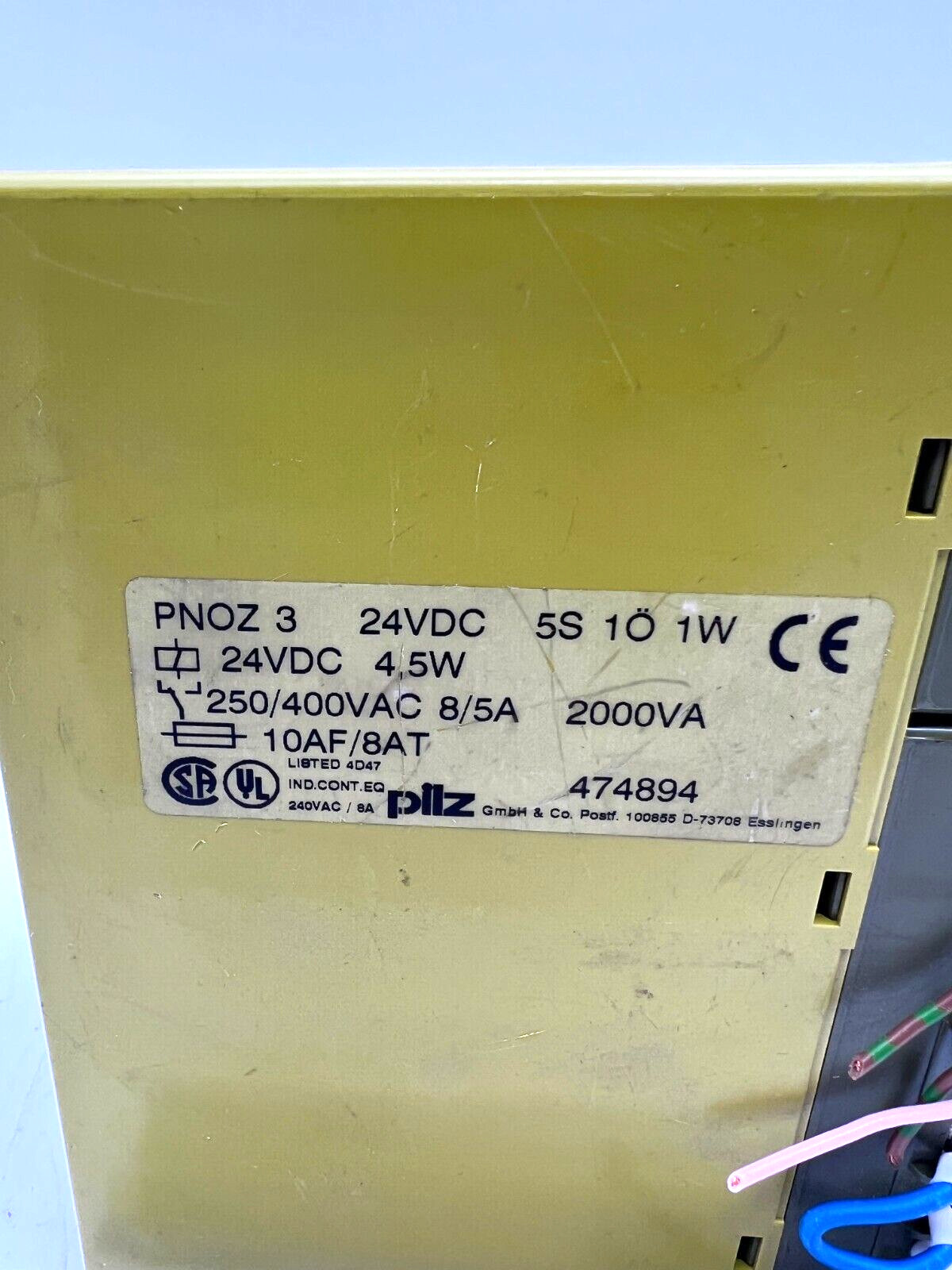 PILZ PNOZ 3 5S 474894 Safety Emergency Stop Relay 24VDC 4,5W DIN GERMANY