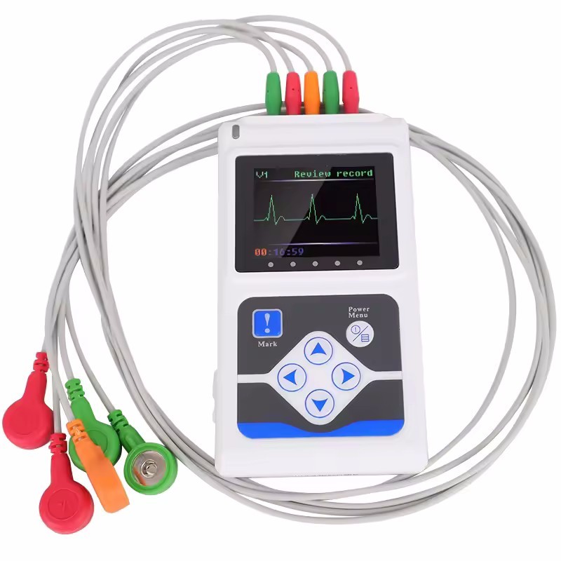 24 hours 3 Channel ECG ECG/EKG Holter Monitor System NEW