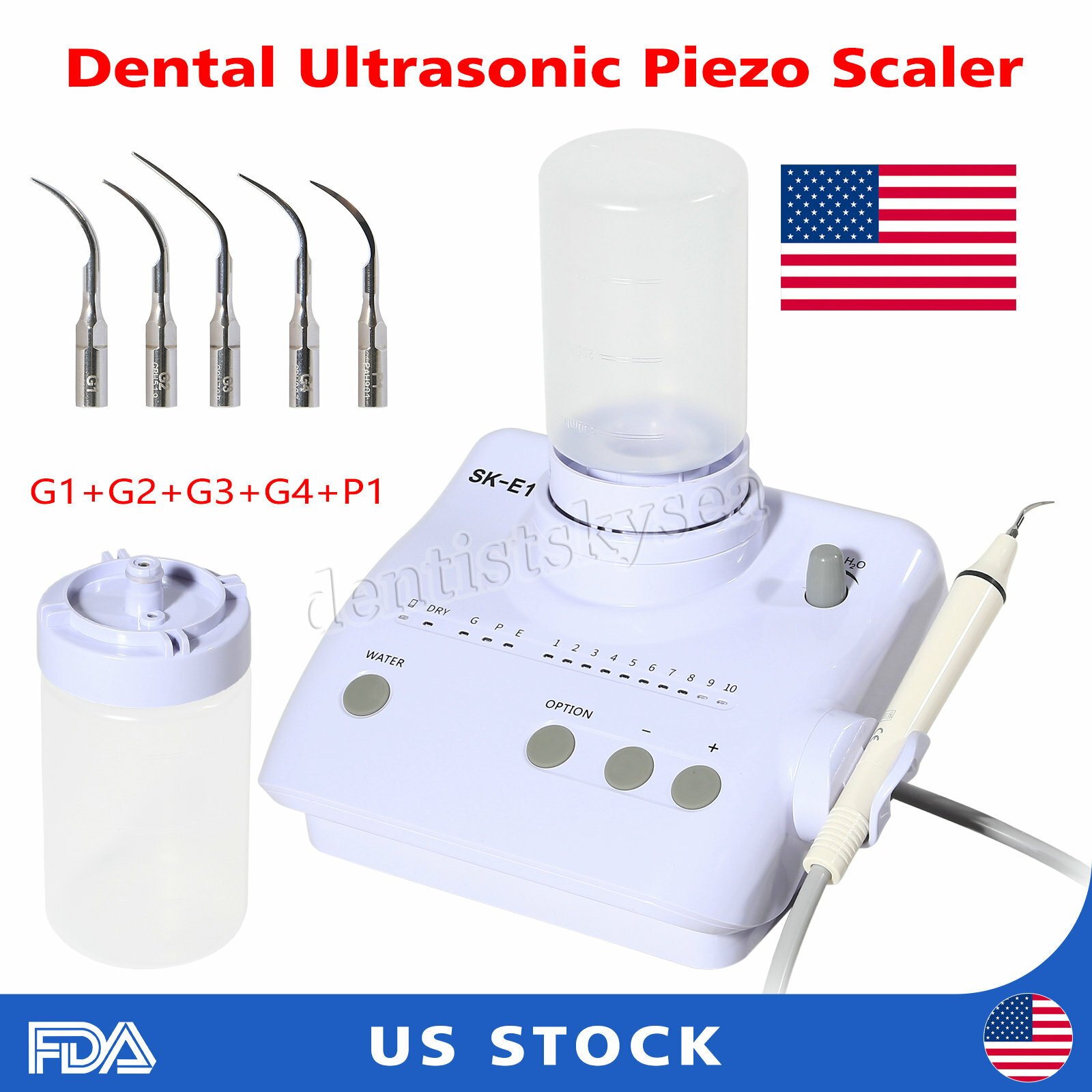 Cavitron Dental Ultrasonic Scaler fit EMS + Handpiece+Tips