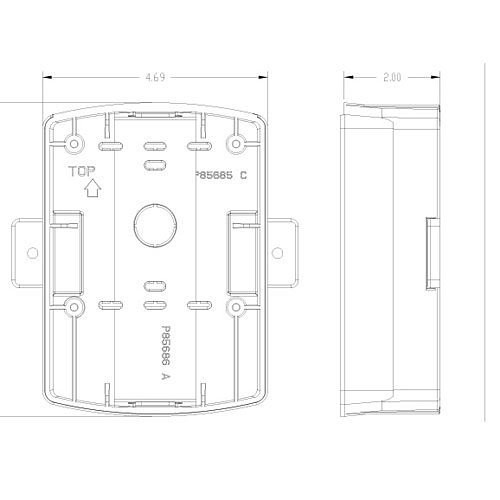 ELSPKBB-W Eaton WHT WALL Surface Mount BackBox