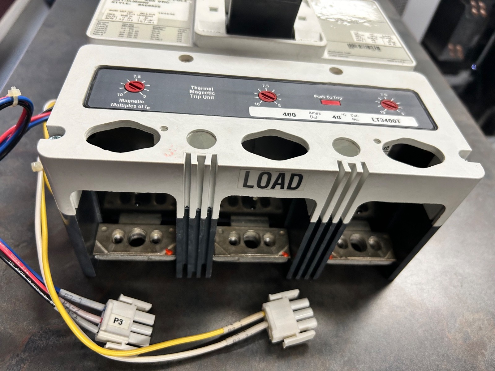 NEW CUTLER HAMMER 400A BREAKER HLD3400W TRIP LT3400T CUTLER-HAMMER SHUNT