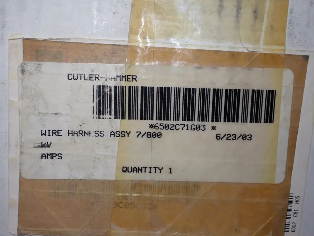 CUTTLER-HAMMER 6502C71G03 WIRE HARNESS ASSEMBLY 10210123798