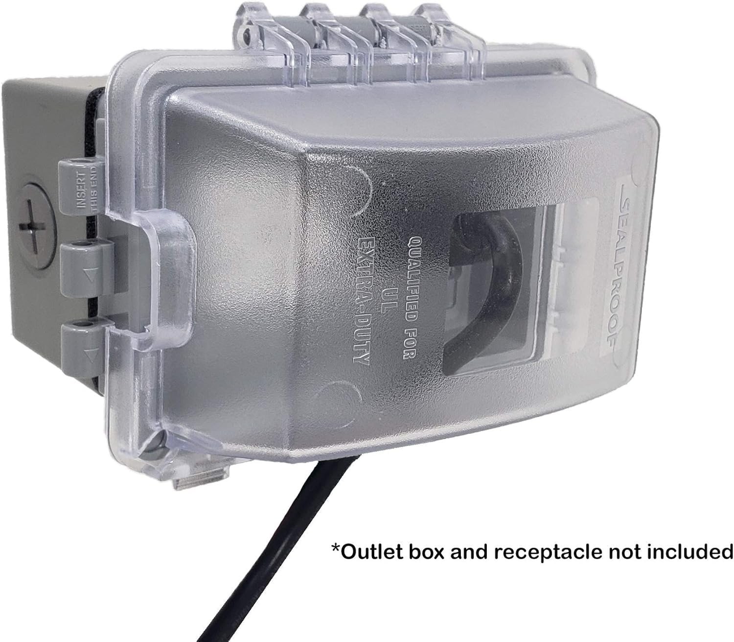 Sealproof 1-Gang Weatherproof In Use Outlet Cover | Horizontal/Vertical Outdoor