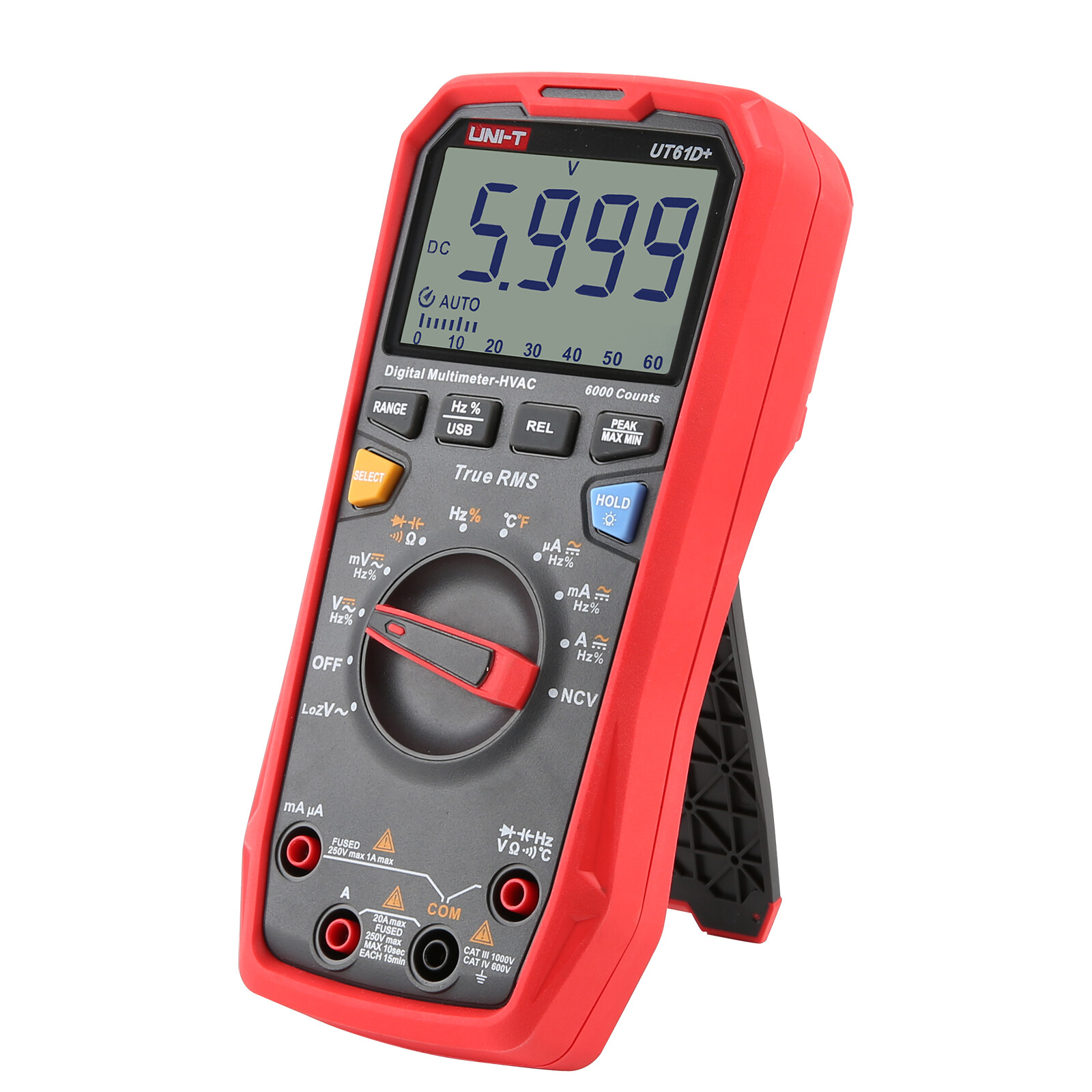 UNI-T UT61D+ 1000V True RMS Digital Multimeter USB Data hold/backlight
