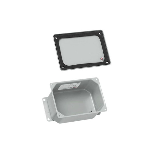 Hoffman A843DSC, 8″ x 4″ x 2.75″, NEMA 4, Gasketed, Flanged, Junction Box, 1 pc