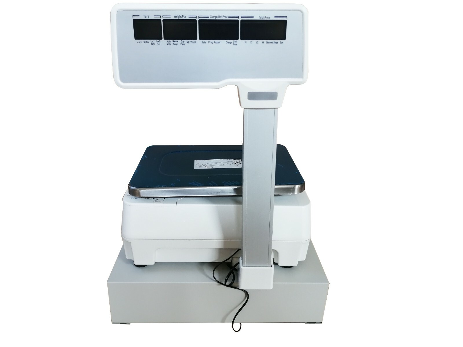 110V Supermarket Electronic Scale with Cash Box 30KG/66 lbs
