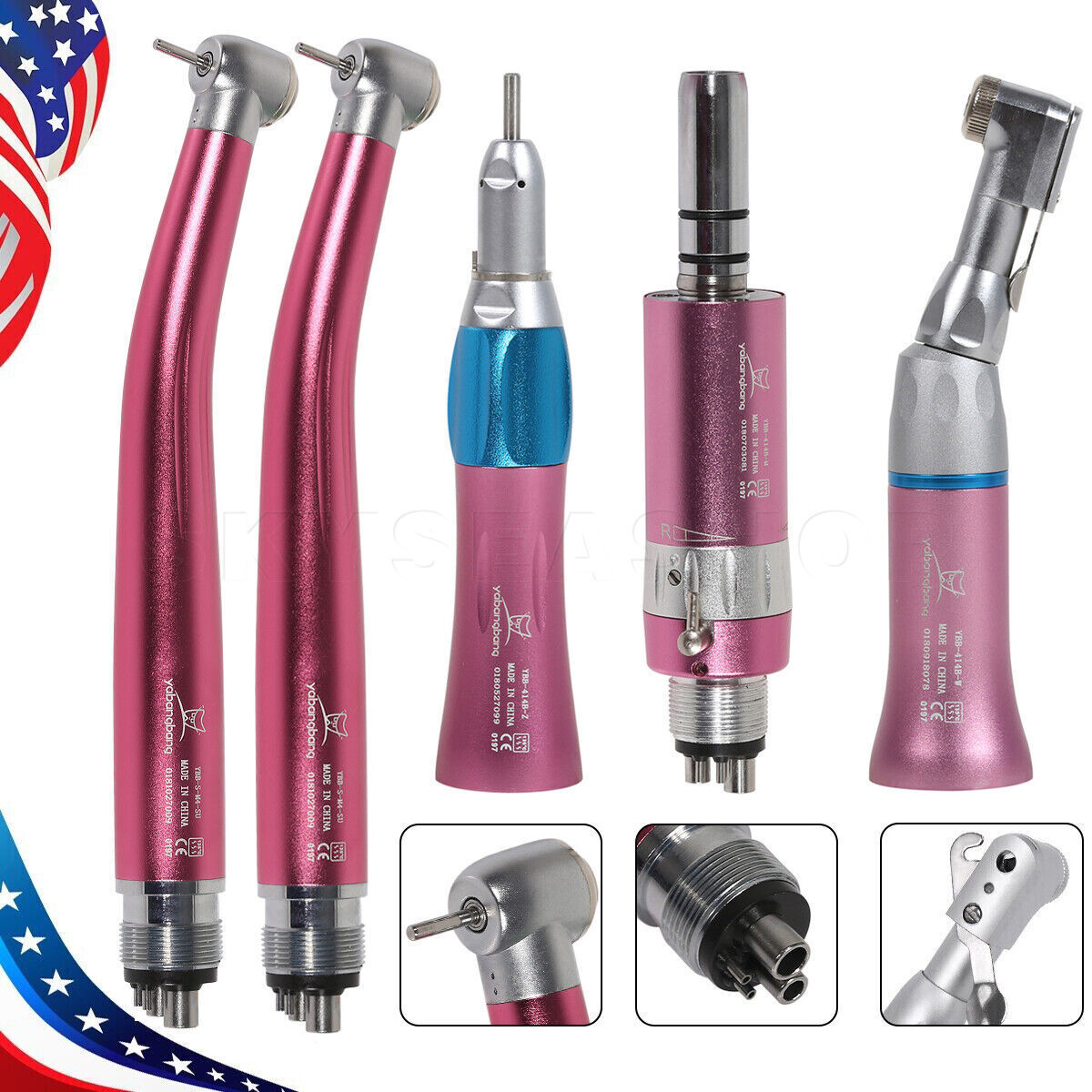 Air Turbine Kit PANA-MAX High Speed Handpiece / EX-203C Low Speed Set 4H Dental