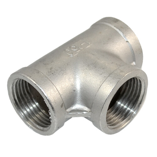 1″ 1 inch in NPT Tee T 3 way Female Thread Pipe Fitting Stainless Steel SS 304