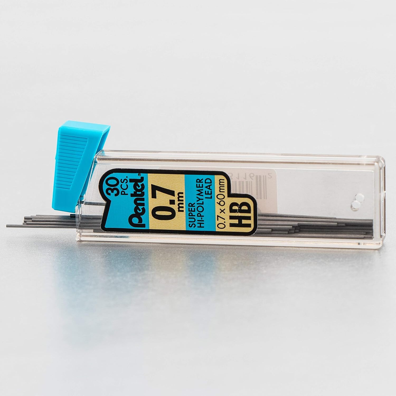 Pentel Super Hi-Polymer Refills, 0.7 mm Medium, HB, 180 Pieces of Lead-C27BPHB6