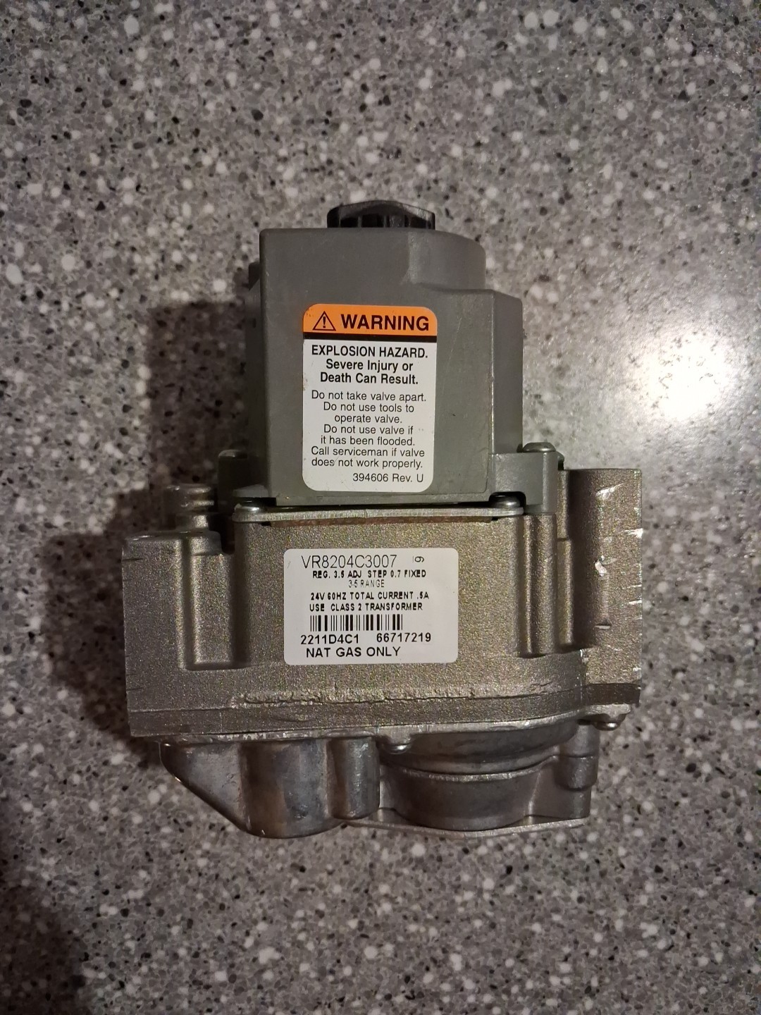 Burnham Resideo Natural Gas Valve IN3-IN6 VR8204C3007
