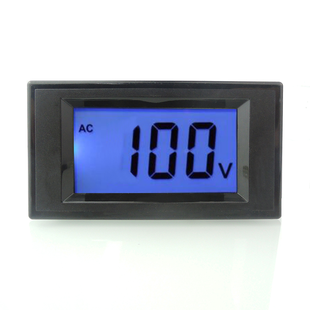 AC 0-600V 0-199V LCD Digital Voltage Panel Meter Voltmeter Volt Display 2 Wires
