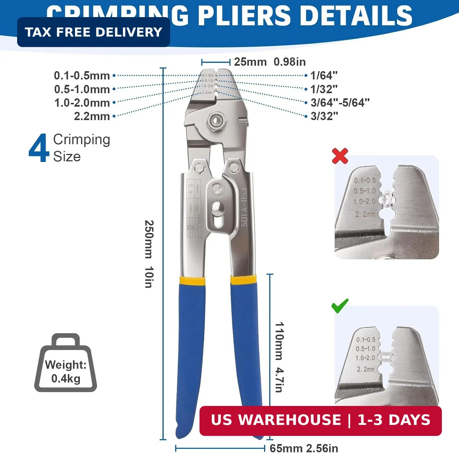 1/16IN 66FT Wire Rope Crimping Tool with 150pcs Aluminum Crimp Sleeves | Stainle
