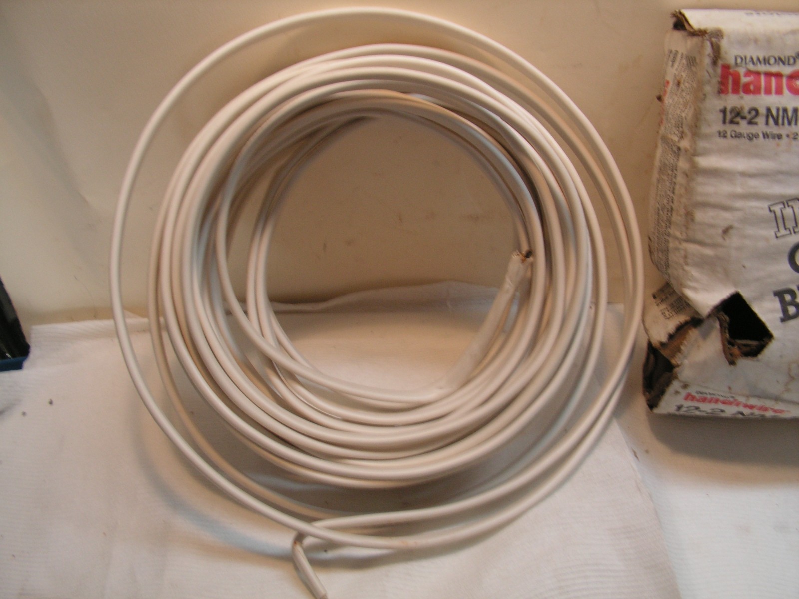 Vintage Diamond Handiwire Cable Romex Copper Wire Cable 12/2 NM-B 49+ft 100% Cop
