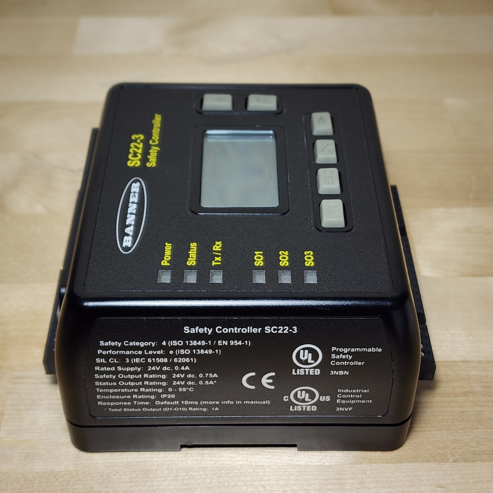 Banner SC22-3 Safety Controller 22 Inputs 3 Safety Outputs 24VDC