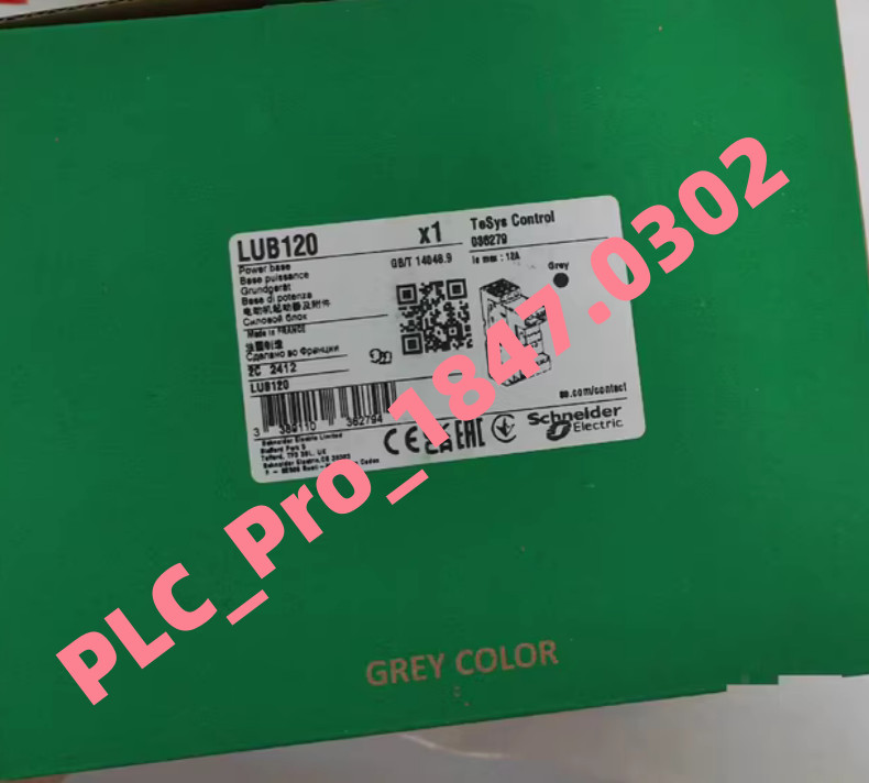 New Schneider LUB120 Advanced Power Base TeSys Ultra, 3P, 12A/690V Fast ship
