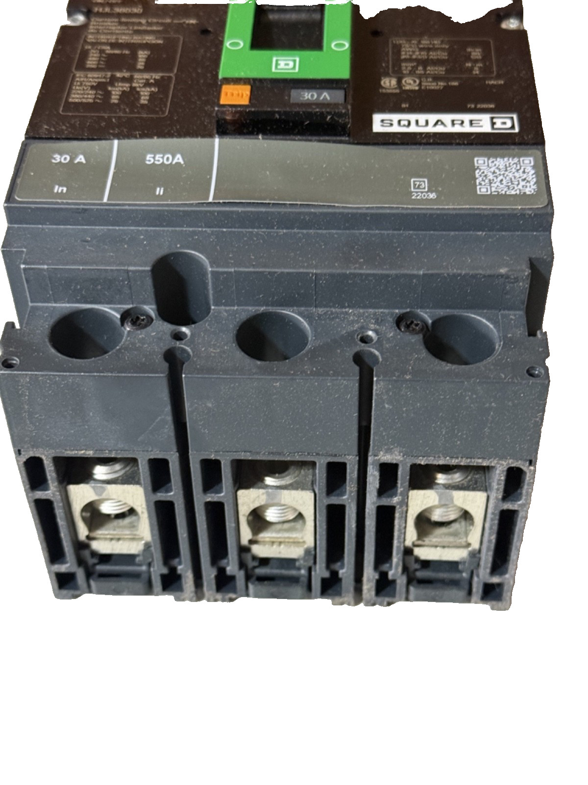 (1) Square D HJL36030 3p 600v 30a 65k Circuit Breaker NEW IN BOX