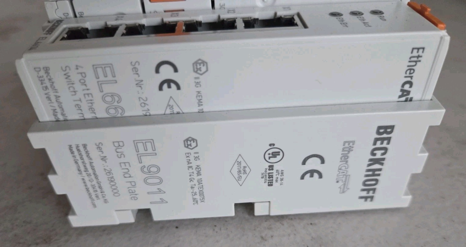 Beckhoff EK1100 With 9 Assorted EtherCAT Terminals
