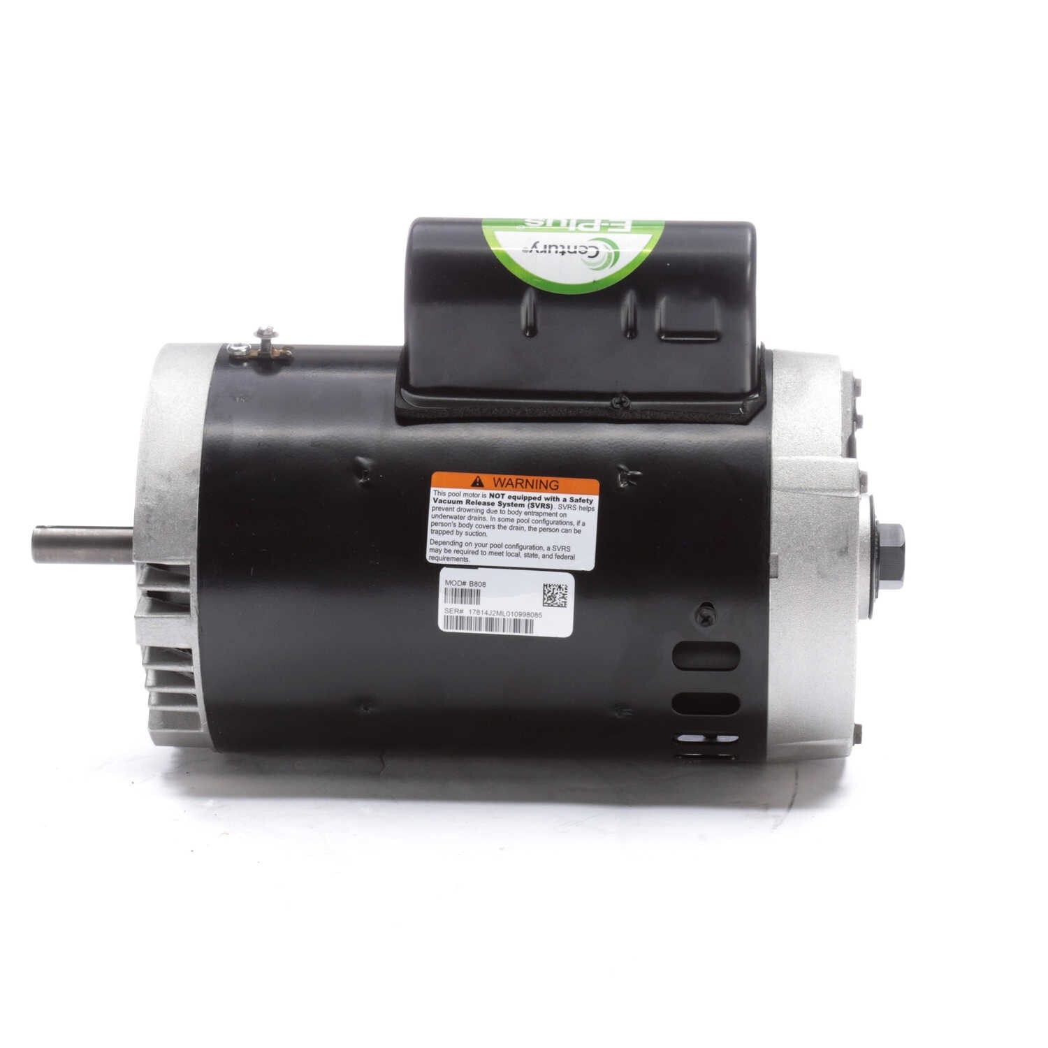 Century B808 Electric Motor 2 HP 3600 Rpm 1PH 208-230 Volt 56C Frame