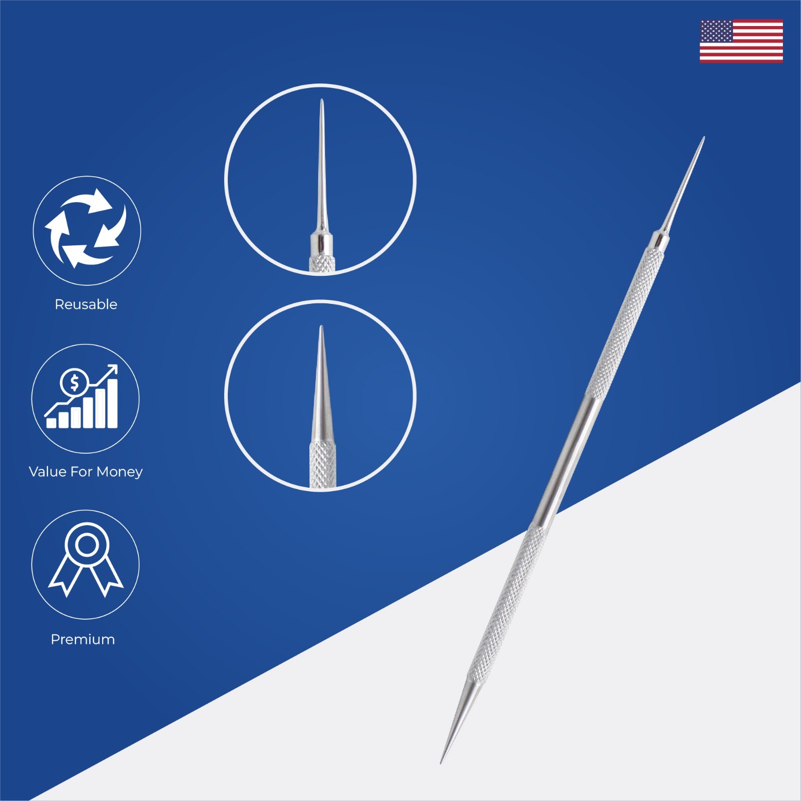 Punctum Dilator Double Ended 14cm Stainless Steel Ophthalmic Surgical Instrument