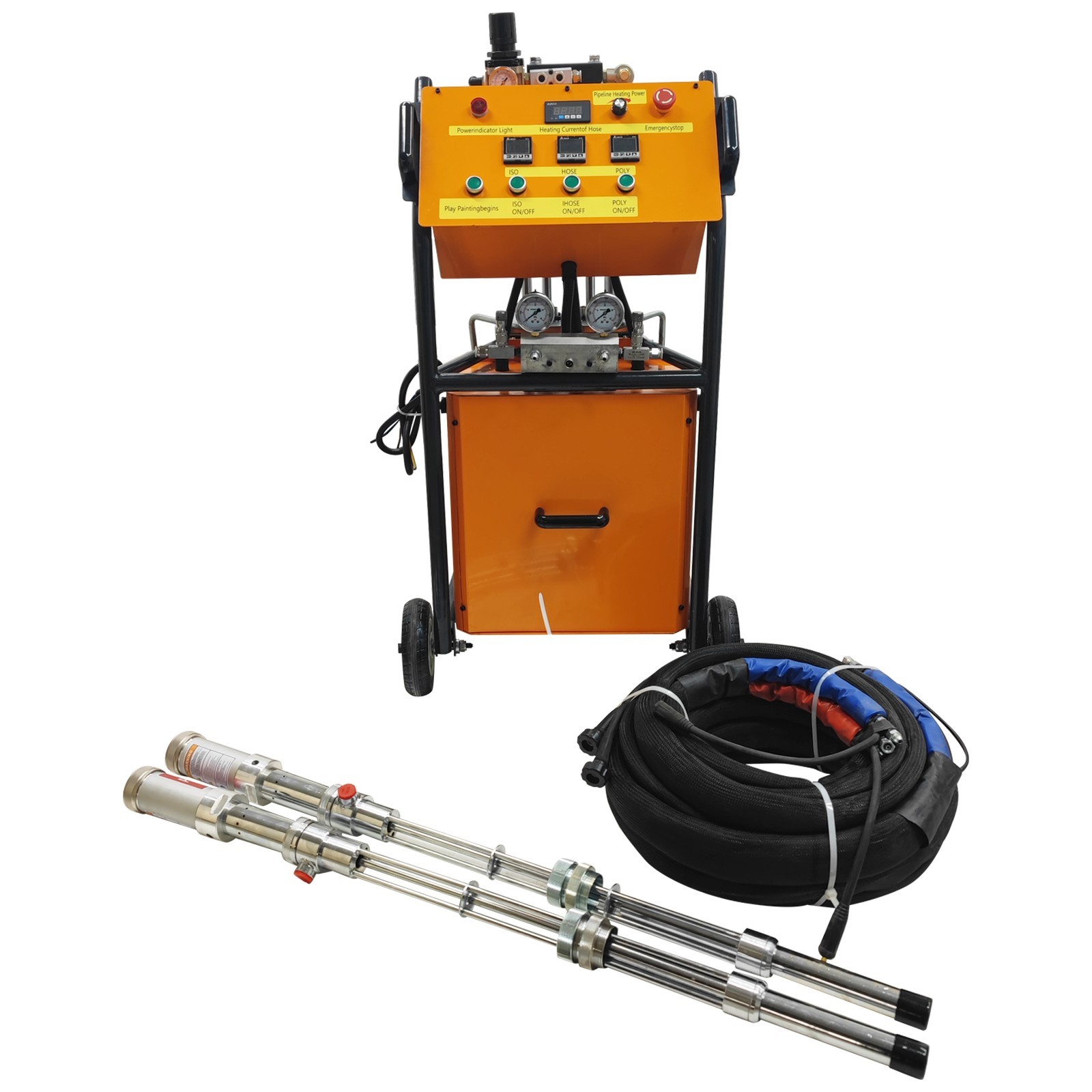 110V Polyurethane Foam Spray Insulation Machine W/ Full Parts 5-9L Spraying Flow