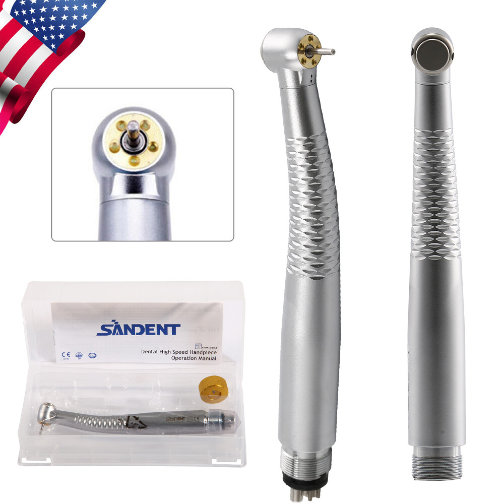 Dental High Speed LED E-generator Handpiece 1/5Lights Push Button 2Hole/4Hole ty