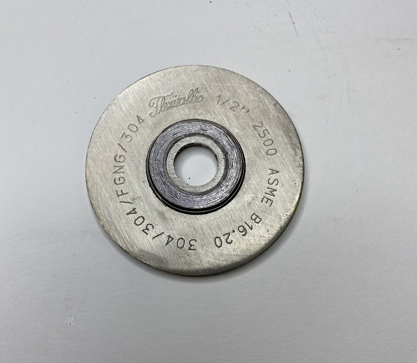 Flexitallic 1/2″ (15mm) Gasket CL 2500 ASME B16.5 B16.20 0.125″ Thick 304/FGNG