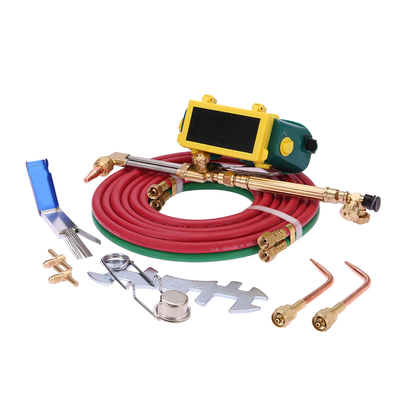 Oxy Acetylene Torch Kit Brass 4L Oxygen Tank Welding Cutting Metal Repair Tool