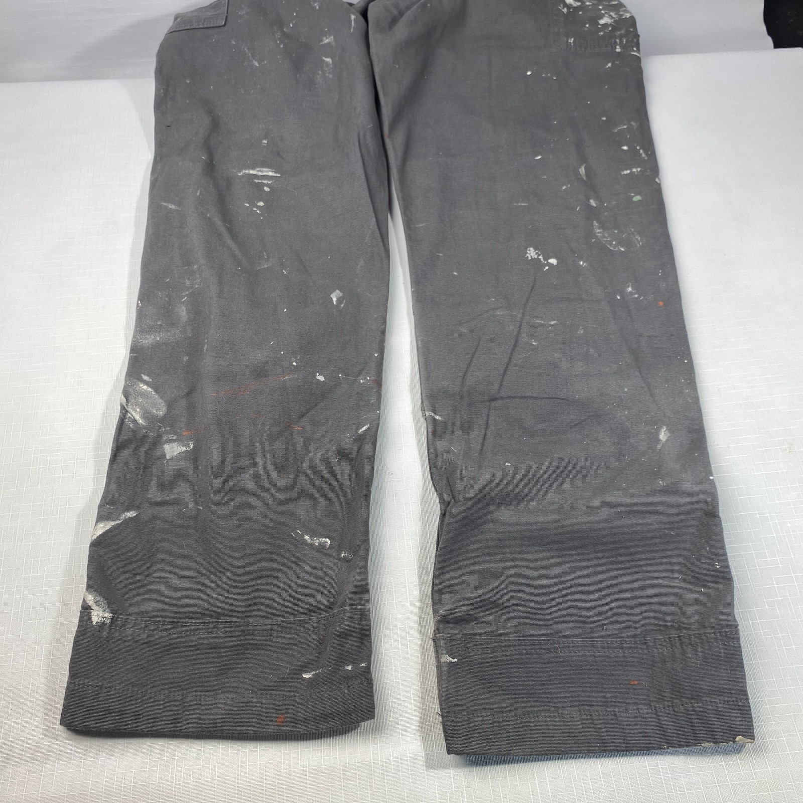 Carhartt Rugged Flex Relaxed Fit Canvas Bib Overall DISTRESSED! 102987 32×34